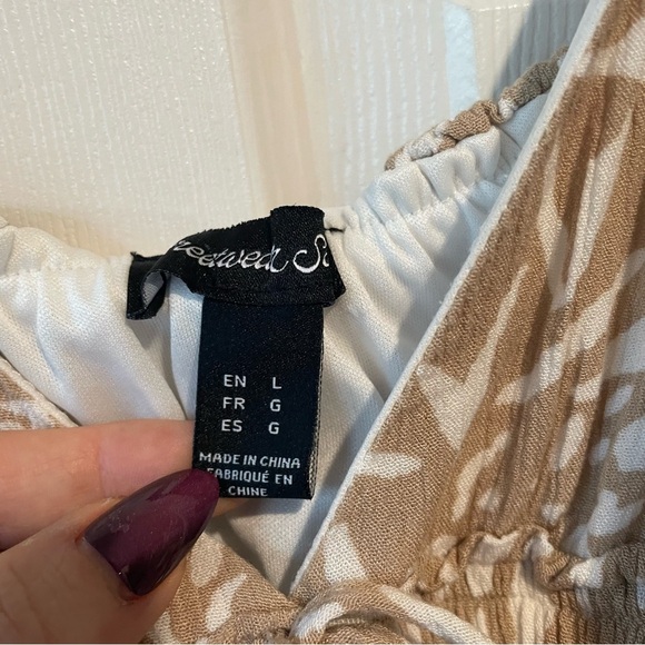 Streetwear Society Tan and White Dress Large - Picture 3 of 4